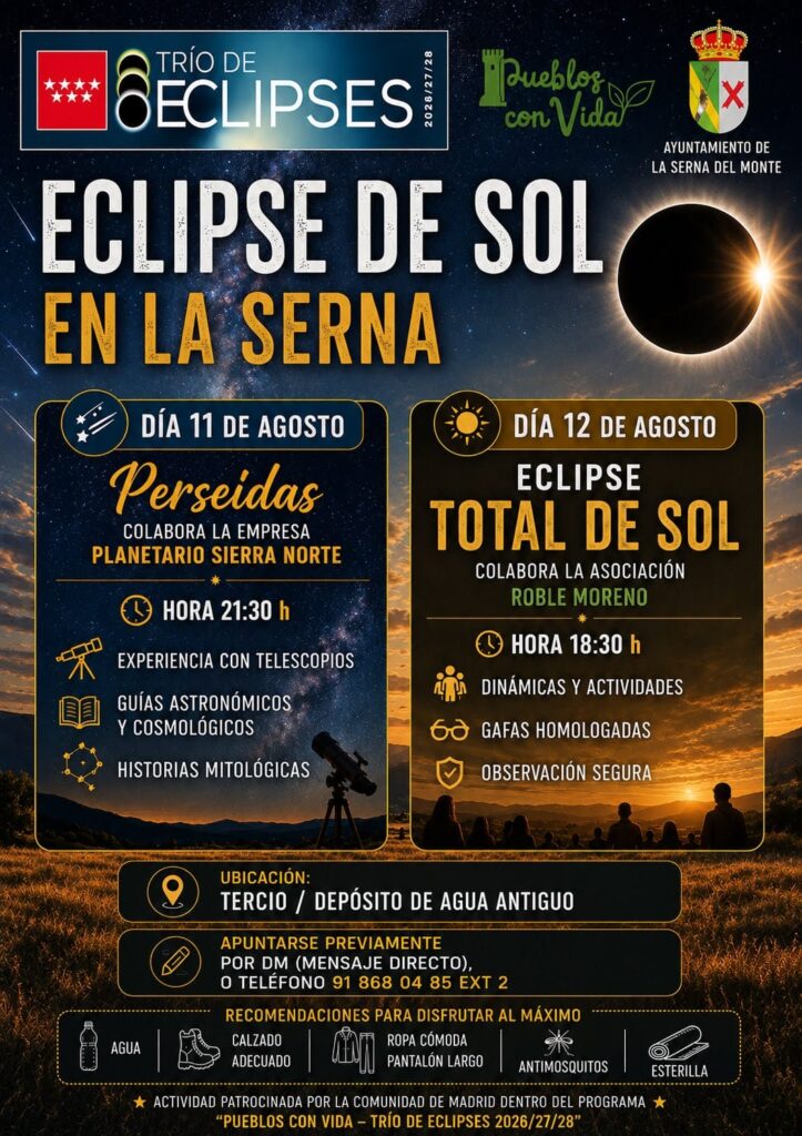 ECLIPSE SOLAR EN LA SERNA DEL MONTE